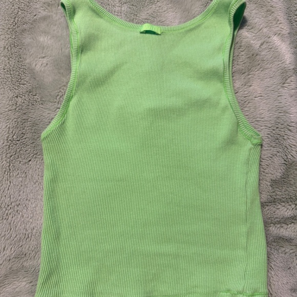 Skims Green Ribbed Tank Top - Picture 6 of 6
